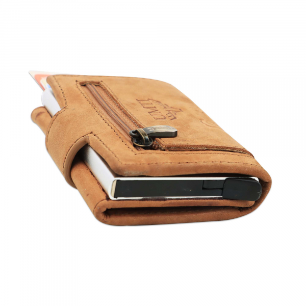 Slim Wallet mit Münzfach & RFID-Schutz 24- (10A) Mini Geldbörse Herren & Damen - Kartenetui Kreditkartenetui - Portmonee Geldbeutel Portemonnaie Neu